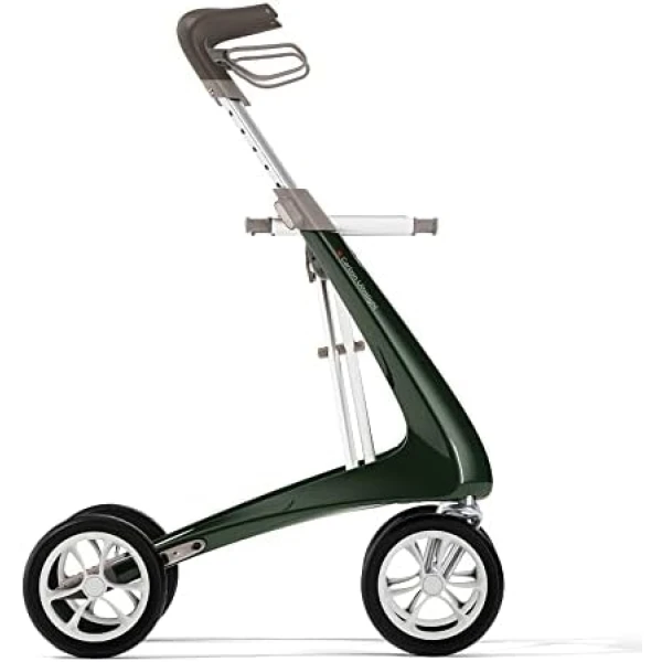 byACRE Carbon Ultralight Rollator – World’s Lightest Carbon Rollator – Only 10.6 lbs/for Indoor and Outdoor Use/Foldable and Easy to Travel with (British Racing Green, Regular Track)