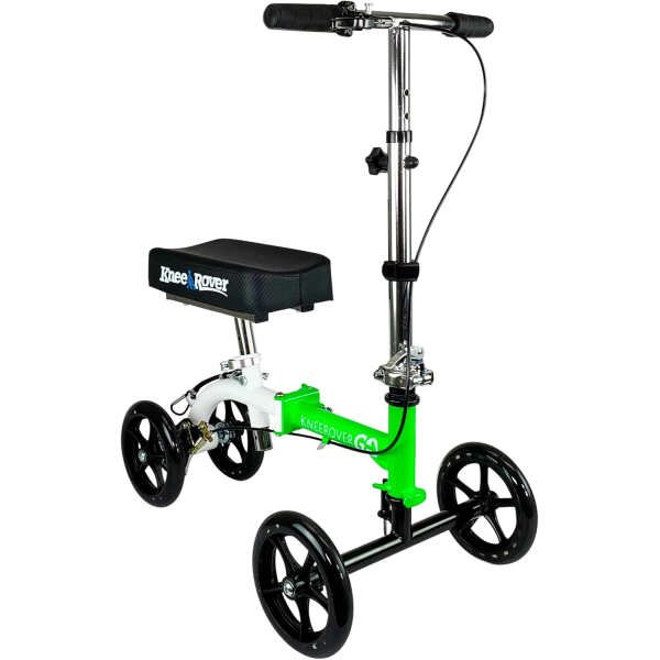 KneeRover GO Knee Scooter – The Most Compact Portable Knee Walker for Adults for Foot Surgery, Broken Ankle, Foot Injuries – Foldable Knee Rover Scooter for Broken Foot Injured Leg Crutch Alternative