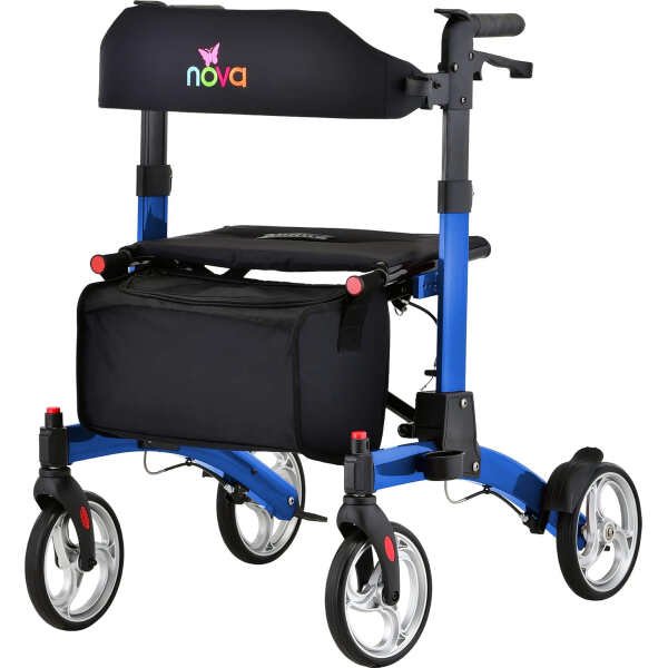 NOVA Medical Products Monarch Rollator – Blue