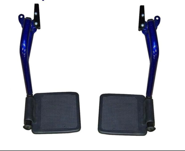 Replacement Footrest for Transport Chair Compatible for Drive Medical ATC Series Transport Chairs (Blue)