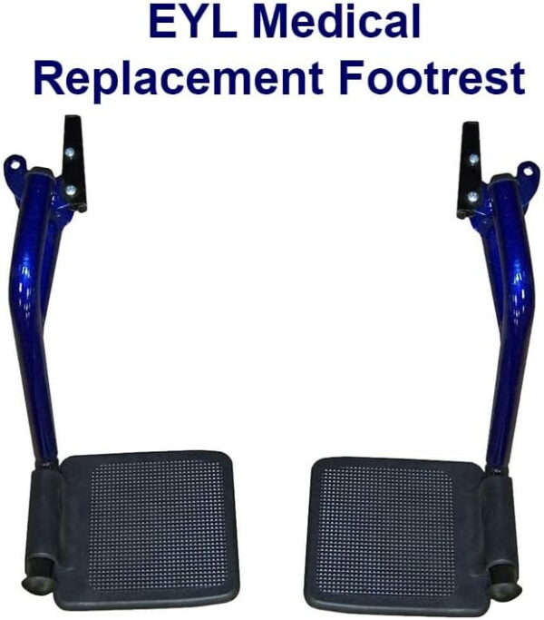 Replacement Footrest for Transport Chair Compatible for Drive Medical ATC Series Transport Chairs (Blue)