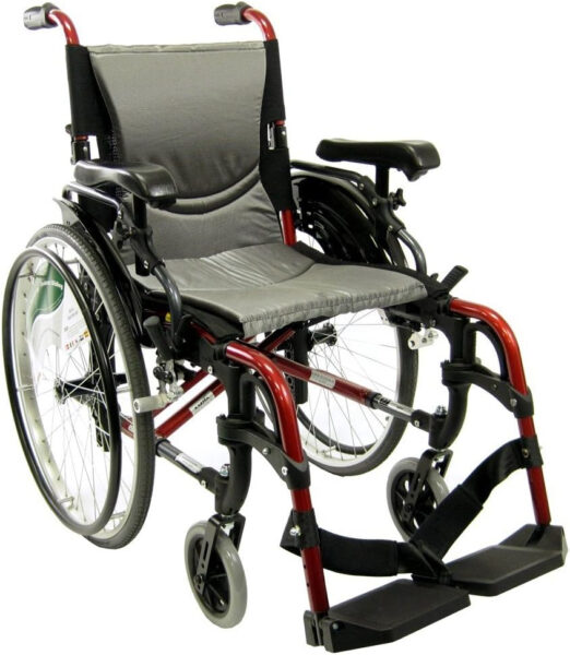 Karman 29 pounds S-305 Ergonomic Wheelchair 18″ Pearl Silver