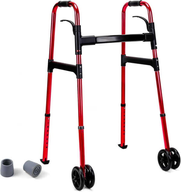 Folding Walker, Walker for Seniors Supports 500 lbs