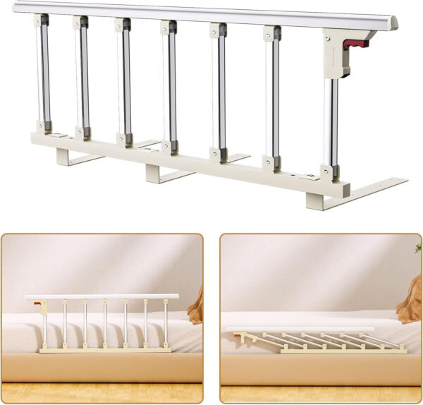 Bed Rails for Elderly Adults Safety, 40″×16″ Folding Bed Railings for Seniors Fit Full Twin King Queen Size, Home Medical Bed Assist Rail, Adult Bed Rails for Elderly Falling Out of Bed