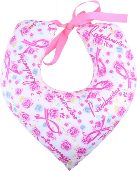 rainbowstar Mastectomy Armpit Pillow for Breast Cancer Lymphedema Lumpectomy Surgery Double Chest Healing Protector Post-Surgery (Rose Ribbon)