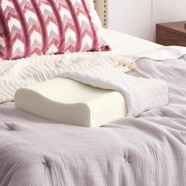 Sealy Memory Foam Contour Pillow, Standard, White