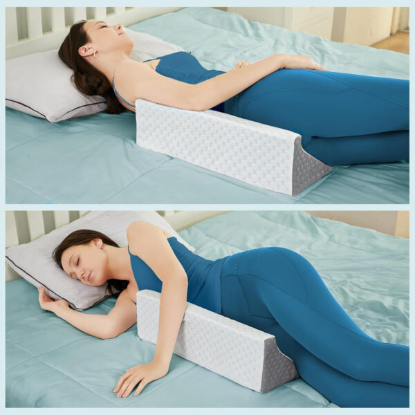 Wedge Pillow for Sleeping, Side Sleeper Body Back Positioners for Back Pain, Preventing Bedsores, After Surgery, Pregnancy Support, Ankle Support, Bed Wedge Pillow for Side Sleepers