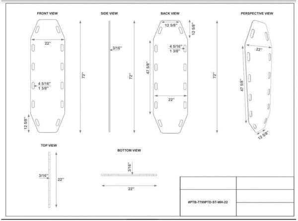 Slider Board Wide 72″L x 22″W