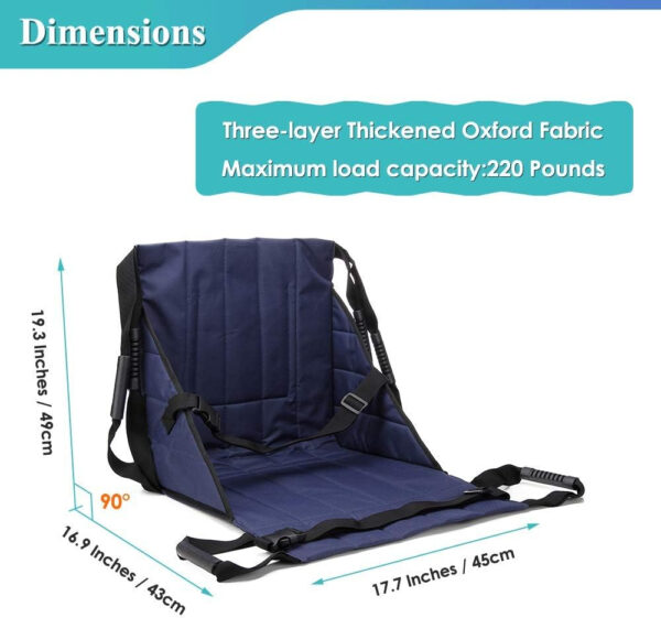 Transfer Sling For Elderly And Disabled Patient Lift Transfer Belt Board From Bed To Wheelchair Emergency Evacuation Chair Pad Home Portable Stair Assist Devices Car Slide Board For Transferring