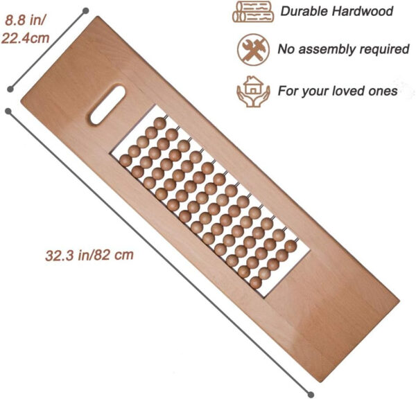 Transfer Board – Patient Slide Assist Device for Transferring Patient from Wheelchair to Bed, Bathtub, Toilet, Car – Bariatric Heavy Duty Wooden Sliding Transport Platform (32.3″ x 8.8″)