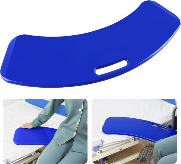 YHK Sliding Transfer Boards, Sliding Boards to Transfer to Wheelchairs, Seniors from Bed to Chair, Car, Slide Assist Device, Sliding Boards Hold up to 330 lbs (Blue)