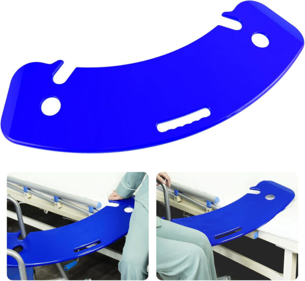 YHK Transfer Board and Slide Board, Sliding Transfer Boards to Transfer to Wheelchairs, Hangable Slide Assist Device for Seniors from Wheelchair to Bed, Toilet, Car, Hold up to 440 lbs (Blue)