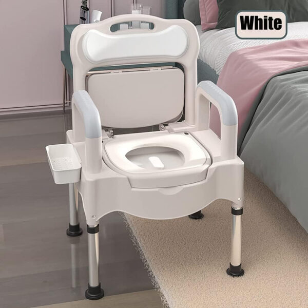 Bedside Commodes, Bedside Toilet, Commode Chair, Height Adjustable Adult Potty Chair for Seniors, Portable Toilets for Home Use, Suitable for People with Disabilities The Elderly & Others