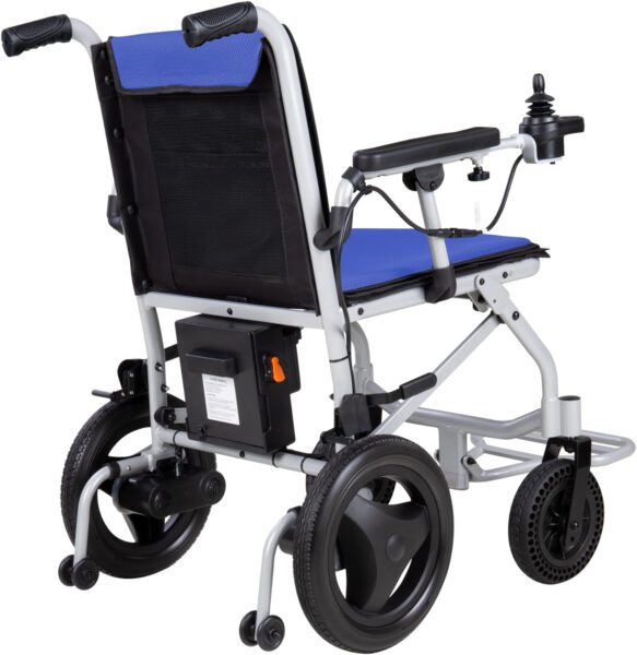 Rubicon DX04 – World Lightest (only 30lbs) Foldable Electric Wheelchair – Travel Size with Detachable Battery – Airline Approved – User Friendly – 10 mi Cruise Range (Model9)