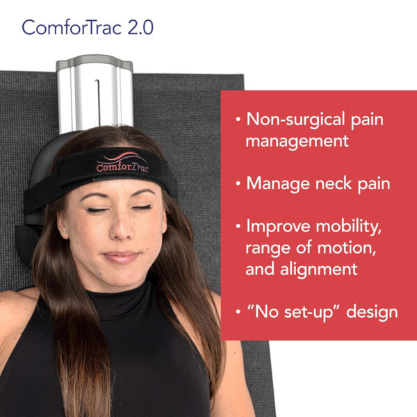 ComforTrac-Deluxe Home Cervical Traction Kit 2.0, Neck Therapy, Discomfort Relief, Relieve Cervicalgia, Degeneration of Disc, Spondylosis, and More, Carrying Case Included