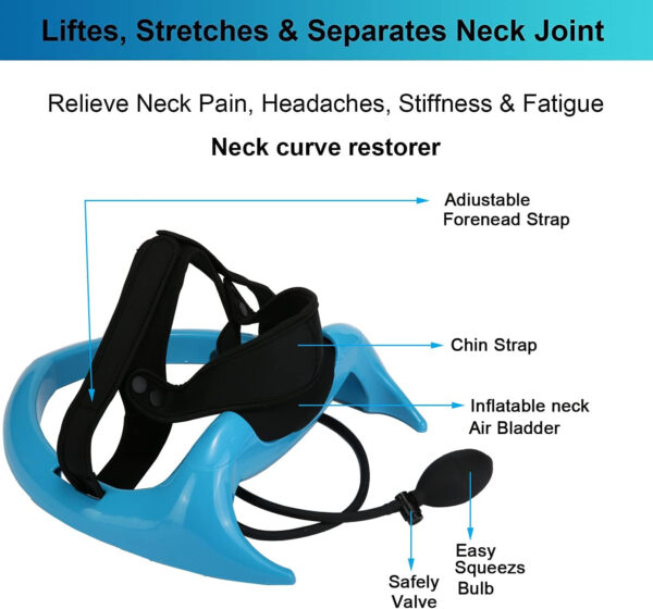 ECOGUN Posture Neck Exercising Cervical Spine Hydrator Pump, Relief for Stiffness, Relieves Neck Pain, Neck Curve Restorer