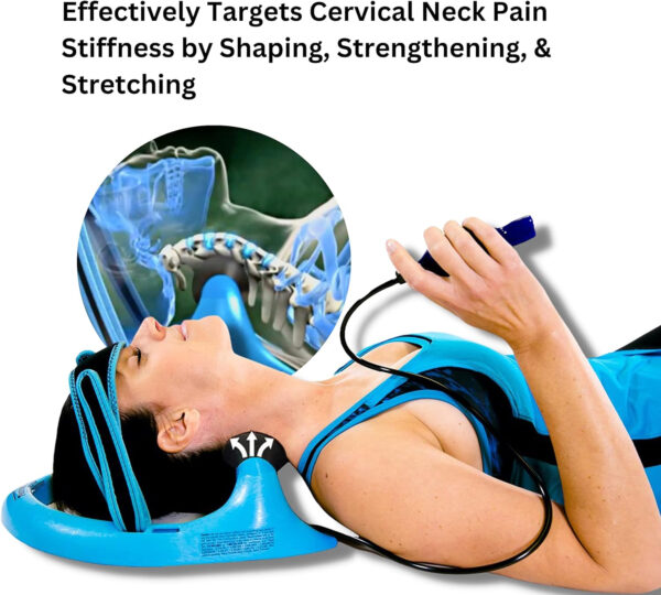 Posture Pump® Neck Exercising Cervical Spine Hydrator Pump | Relieves Neck Pain Stiffness | Neck Pain Relief Posture Control (Single Air Cell Model 1100-S)