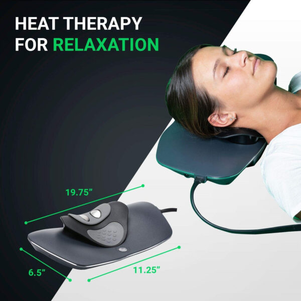 Neck Traction with Heat Therapy by Dynamic Wedge Cervical – Automatic Device, Multi-Function Programs, Adjustable Temperature – Neck Pain Relief, Stretcher