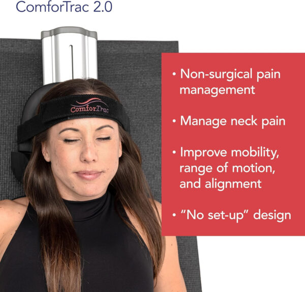 Deluxe Home Cervical Traction Kit 2.0, Bundle with ComforTrac Wave Neck Support & Stretcher