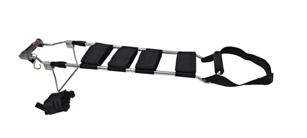 LINE2design Adult Traction Splint 4 Leg Straps – Portable Lightweight Immobilization System First Aid Splint with Carrying Case – Patient Transport Adjustable Ankle Straps to Reduce Pain & Bleeding