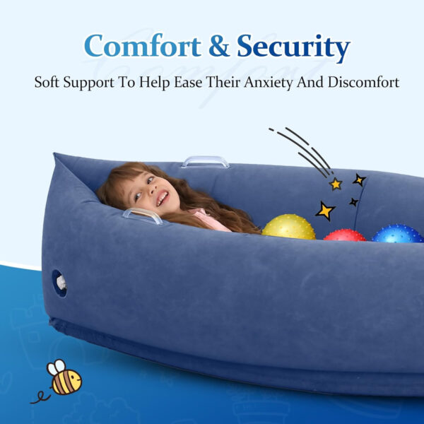 Sensory Chair for Kids, 60-Inch Sensory Toy for Children with Autism, ADHD Children’s Sensory Chair, Includes Electric Inflatable Pump, 3 Sensory Spike Balls…