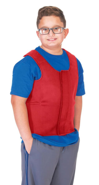 Abilitations Integrations Deep Pressure Sensory Vest, Extra Small, Red