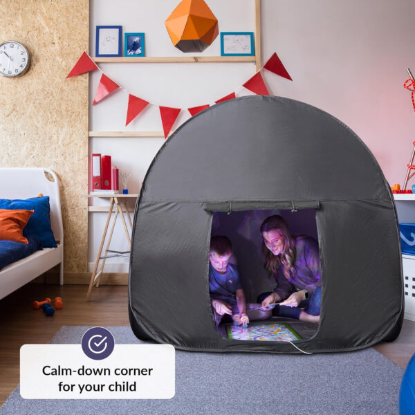 Sensory Tent | Calm Corner for Children to Play and Relax | Sensory Corner | Helps with Autism, SPD, Anxiety & Improve Focus | Black Out Sensory Tents for Autistic Children | Big