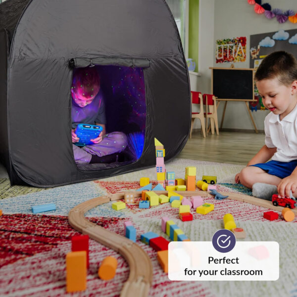 Sensory Tent | Calm Corner for Children to Play and Relax | Sensory Corner | Helps with Autism, SPD, Anxiety & Improve Focus | Black Out Sensory Tents for Autistic Children | Big