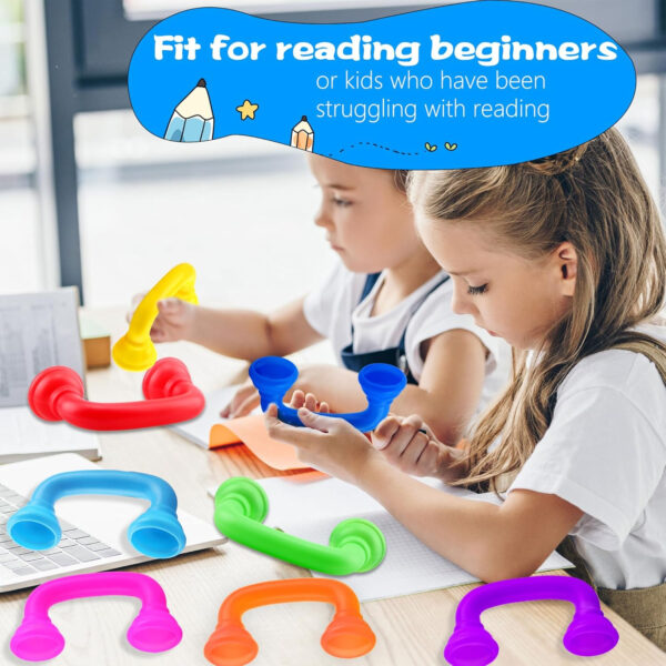 40 Pieces Whisper Reading Phones Plastic Auditory Feedback Reading Phones for Kids Accelerates Reading Fluency and Pronunciation Accuracy and Speech Therapy, 8 Colors