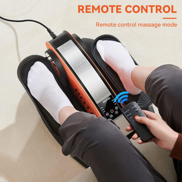 Under Desk Elliptical Massage Machine for Elderly Seniors Electric Leg Circulation Foot Pedal Exerciser, Smart Portable Trainer for Home & Office with Remote and LCD Monitor