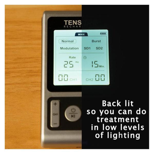 TENS 7000 Rechargeable TENS Unit Muscle Stimulator, Includes 16 TENS Unit Pads, Pain Relief Device, Clinical Strength TENS Machine for Effective Back Pain Relief, Nerve Pain Relief, Muscle Pain Relief
