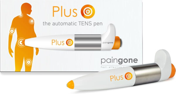 Paingone Plus, The Automatic TENS Pen – Fast, Effective Pain Relief for Sore & Aching Muscles- Use on Hands, Feet, Knees & More – Compact & Portable with No Wires, Pads or Gels