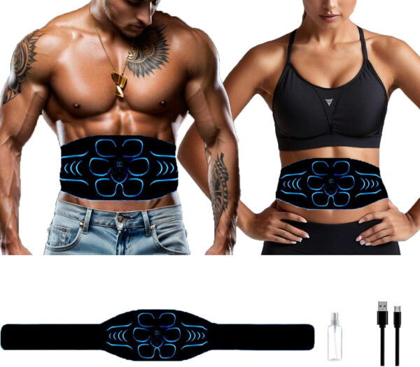 Abs Stimulator,Fitness Belt ,Vital Flex Core Ab EMS Stimulator Military Grade, Tactical X Abs Stimulator,for Muscle Conditioning Fitness Belt