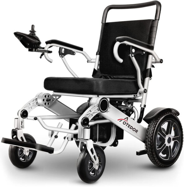 [2025 Upgrade] Aotedor 30 Miles Long Travel Range, Electric Wheelchair for Adults Power Wheelchairs Lightweight Foldable All Terrain Motorized Wheelchair for Seniors Compact Portable Airline Approved