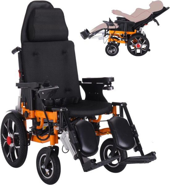 Electric Wheelchair,20”Widen Seat Electric Wheelchairs for Adults,20 Miles Long Travel Range Power Wheelchair,500W Portable Power Wheelchair,Anti-Tipper 360°Joystick Motorized Power Wheelchair